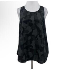 Zella Charcoal camo athletic tank from Nordstrom side stretch size Large